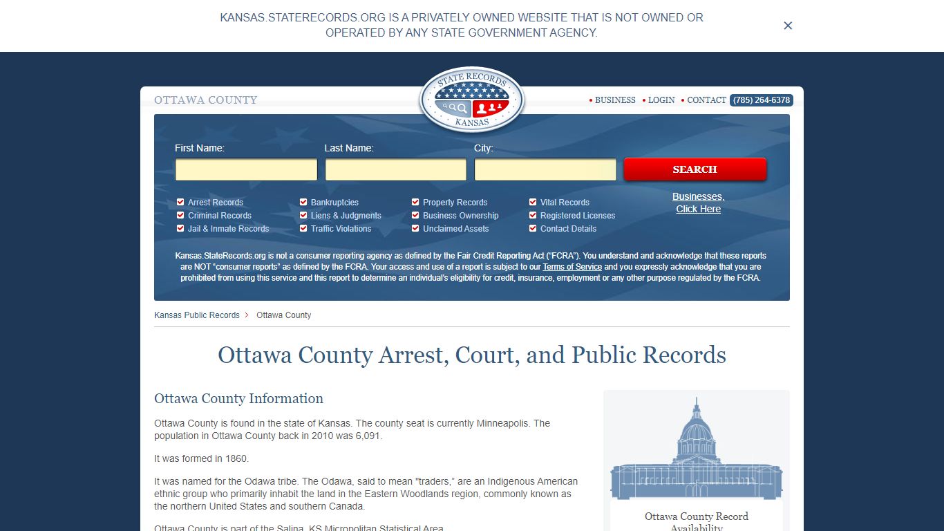 Ottawa County Arrest, Court, and Public Records